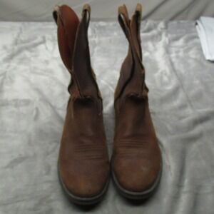 Ariat Men 12D Cowboy Boots Brown Leather Rambler Western Pull On Riding 10006874